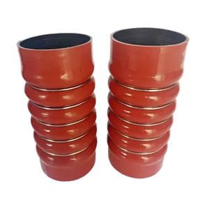 Manguera de goma de silicona roja azul personalizada de fábrica, camión Flexible, joroba recta, OEM 51964200121 51963300315, moldura de alto grado - Product Image 5