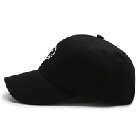 Gorra de Béisbol Unisex de Lujo Coreana Bordada de 6 Paneles con Hebilla Metálica Ajustable, de Algodón y Poliéster, con Patrón, para Primavera/Verano