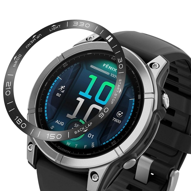Stainless Steel Metal Adhesive Anti-Scratch Protector Cover for Garmin Fenix 8 47mm 51mm AMOLED Smart Watch Bezel Ring