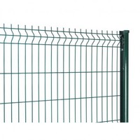 Panneau de clôture en treillis métallique soudé 3D, écologique, anti-rongeurs, pliable, robuste, galvanisé, revêtement PVC, emballage sur palette, vert