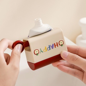 HAPPY/Small Dog Model Multi Functional Wall Mounted <b>Toothpaste</b> <b>Dispenser</b> and Storage Rack for Bathroom Miscellaneous Items - Product Image 6