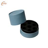 Boîte en carton rigide cylindrique ronde, emballage imperméable avec revêtement UV pour collier, bague, boucles d'oreilles, bijoux, coffret cadeau de luxe