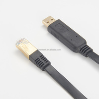 Cable de Consola de Puerto Serie con Chip FTDI Ch340 232rl R232 RS232 PL2303 USB 2.0 a RJ45 para Configuración de Switch de Red