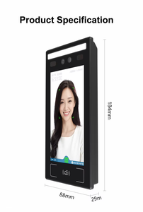 XIMI 7 pulgadas libre Cloud Palm verificación dinámica reconocimiento facial y tiempo de asistencia controlador de acceso con Wifi - Product Image 5