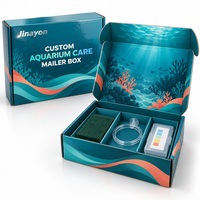 Boîte d'expédition personnalisée en carton ondulé brillant pour l'entretien des aquariums, avec insert, pour l'emballage e-commerce