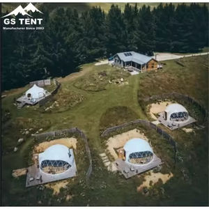 Hôtel de luxe en plein air personnalisé cadre en métal verre transparent glamping Igloo géodésique maison - Product Image 6