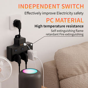 यूएसबी पोर्ट पावर स्ट्रिप के साथ पावर स्ट्रिप वृद्धि रक्षक पावर स्ट्रिप्स एक्सटेंशन 3 यूएसबी पोर्ट - Product Image 3