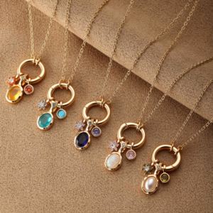 הגעה חדשה שרשרת כבל מותאמת אישית שרשרת פנינים פנינה ריינסטון מעוטרת תליונים נתיק - Product Image 1