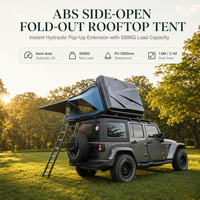 Tente de toit rigide pour 2 personnes - Tissu Oxford ABS - Quatre saisons - Télécommande électrique - 4x4 - Tout-terrain - Portable - Camping en plein air