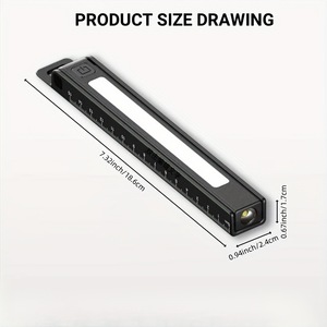 BaiFeng <b>Working</b> <b>Light</b> <b>Led</b> Rechargeable Battery Black Portable With Scale And Power Indicator For Outdoor Use - Product Image 2