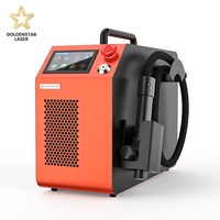 Mesin Pembersih Logam Laser Portabel GS 200w, Mesin Pembersih Laser Pulsa untuk Penghapusan Karat Permukaan Logam, Pembersihan Laser Industri