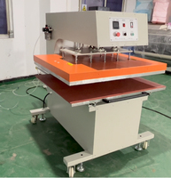 Machine de plaque de sublimation en fer de grande taille 120cm x 100cm ouverture automatique de presse à chaud