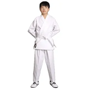 Mẫu Miễn Phí Vận Chuyển Đồng Phục Karate Đồng Phục Võ Thuật Gi Vải Twill 8020 Cho Trẻ Em Đồng Phục Karate Vải Cotton