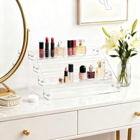 Présentoir de Salon Premium Multi-Niveaux en Plastique Épais à 4 Étages pour Vernis à Ongles et Plantes, Écologique, pour Vendeurs et Comptoirs