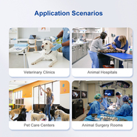 Appareil d'anesthésie vétérinaire OliveVet Turbine Drive Mobile avec écran tactile couleur 10,1 pouces, fournitures médicales, marque privée, usage clinique