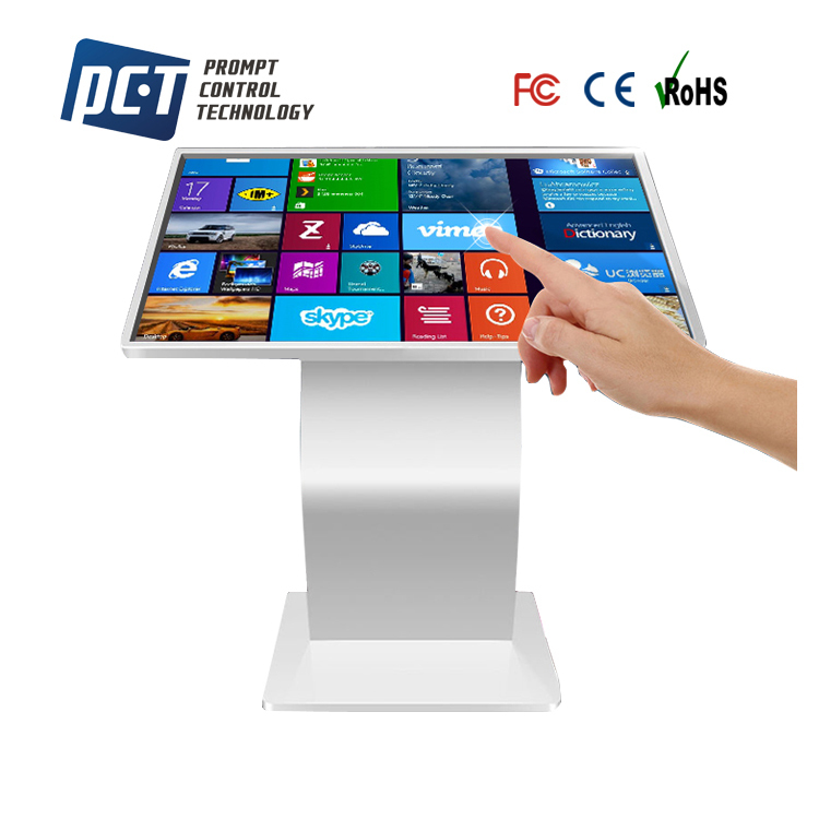 De pie libre Android y windows Sistema Interactivo multi-touch pantalla digital quiosco 32 43 pulgadas monitor táctil