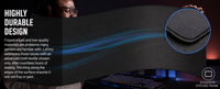 Tapis de souris de jeu Esports personnalisé en gros avec logo imprimé, en Poron 4MM, résistant à l'eau, anti-rayures, grande taille 42x49CM, surface lisse