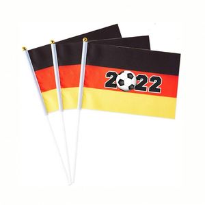 Drapeaux de supporter personnalisés 2026 Coupe du Monde de Football – Tous pays – Mini drapeaux nationaux à agiter à la main – Prix abordable - Product Image 1