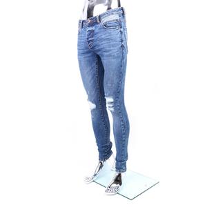 Nuovo Modello Danneggiato Skinny Stretch <span class=keywords><strong>Jeans</strong></span> del Denim degli uomini Pantaloni Lunghi - Product Image 2