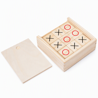 Jeu de Tic-Tac-Toe en Bois de Luxe Personnalisé avec Logo Gravé, Écologique et Durable pour Salons Professionnels et Cadeaux Promotionnels