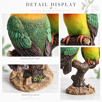 Figurine d'oiseau en résine personnalisée, statue de toucan, sculpture animale, ornement de table, décoration de la maison, décoration de jardin, figurine en polyrésine