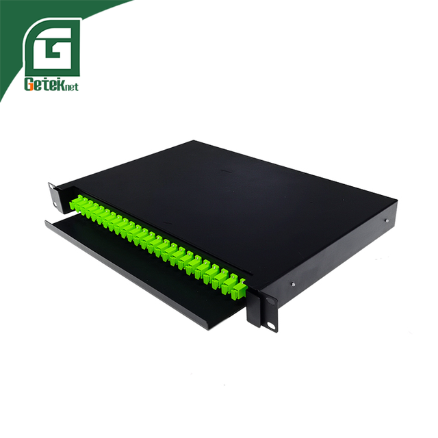 GETEKnet OEM ODM 24 Core Om4 Nap SC Pigtail Adaptor SPCC Steel Wall Mount Fiber Optic ODF Distribution Frame 5G 15 Year Warranty