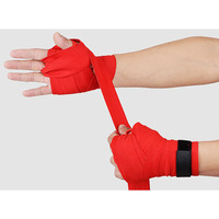 Bandages de boxe personnalisés en gaze de coton élastique de 180 pouces, imprimés Title Easy Muay Thai, blancs, pour équipement et protection
