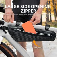 Bolsa Triangular para Cuadro de Bicicleta, 3L, Impermeable, Ligera, con Cierre de Cremallera, para Bicicleta de Montaña, Gravel y Carretera, ¡Oferta!
