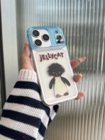Étui de téléphone en TPU de haute qualité avec cordon, motif de pingouin mignon et amusant, pour 17 16 15 14 Pro Max