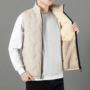 Gilet décontracté en coton matelassé tendance avec logo personnalisé AGraphene, capuche amovible, pour l'extérieur, confortable, nouvelle collection 2025 - Product Image 4
