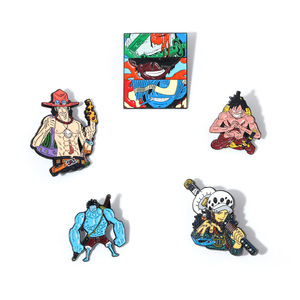 Fabricante Vende al por Mayor Pines de Solapa de Esmalte Metálico con Personajes de Anime Japonés, Ace, Luffy, <span class=keywords><strong>Vivi</strong></span>, para Ropa - Product Image 1