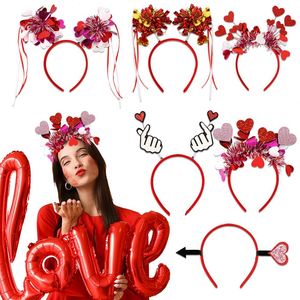 Artículos para Fiestas de San Valentín, Decoración de Bodas, Accesorios para el Cabello, Diademas con Lentejuelas Brillantes en Forma de Corazón para Enamorados - Product Image 2