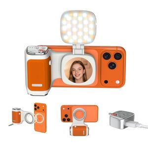 COMITOK MOCA Supporto Magnetico per Telefono con Luci LED per Selfie, Telecomando e Ricarica Type-C per Uso su Scrivania e Letto - Product Image 1