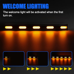 Nueva Tira de Luz Decorativa LED para Parrilla Delantera Estilo Zebra Cross Blanca y Ámbar, IP67 Impermeable, 12V, para <span class=keywords><strong>Bronco</strong></span> 2021 y Posteriores - Product Image 2
