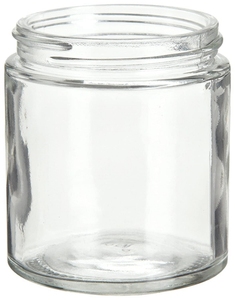 Botol Kaca Bulat Transparan Amber Mulut Lebar 4oz 8oz 9oz 16oz dengan Tutup Hitam, Laris Manis - Product Image 5