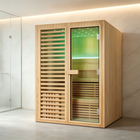 Cabine de sauna intérieure haut de gamme, construite sur mesure pour les centres de villégiature de luxe et les villas privées, fabricant de salles de sauna modernes en bois de Chine