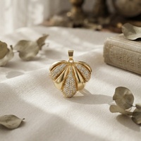 Pendentif Cœur en Laiton Plaqué Or 14K avec Zircons et Pierres CZ pour Femme, Collier Tendance, Breloque, Accessoire DIY, Cadeau Idéal