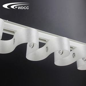 5555 Riel de cortina cuadrado de alta resistencia tipo Jumbo Track Wave Pleat con accesorios de cinta ondulada, Rieles de cortina Foshan - Product Image 5