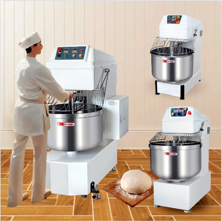 Commercial baker sprial vertical 10 30 20 litre dough hook spiral mixer hs30 hs20 50l hs40 100L 50l 50L machine bakery equipment