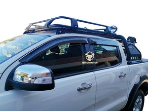 Injection ABS plastique noir mat 4X4 voiture fenêtre pare-soleil pare-pluie pour Ranger <span class=keywords><strong>T7</strong></span> 2012 + - Product Image 6