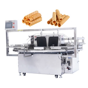 Macchina automatica per la produzione di rotoli di uova rotolante cono di zucchero per cuocere il <span class=keywords><strong>gelato</strong></span> a forma di cornetta arrotolato coni per fare la macchina - Product Image 1