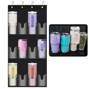 Organisateur de bouteilles d'eau grande capacité pour gobelet Stanley 40oz, sac suspendu pliable portable pour porte, armoire de cuisine, garde-manger - Product Image 2
