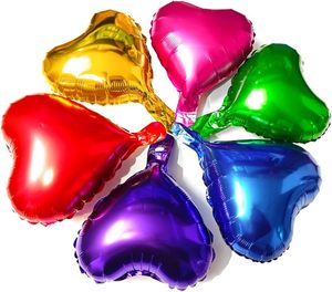 Globos de 10 Pulgadas con Forma de Corazón, Material de Lámina, Diseño de Corazón, Decoración para San Valentín, Bodas y Fiestas, Globos de Helio - Product Image 1