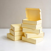 Boîte d'expédition pliable en carton ondulé carrée personnalisée avec logo, pour colis cadeaux, impression quadricolore mate