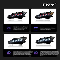 Phares LED RGB Demon Eyes pour Toyota Camry 2018-2023, ensemble de projecteurs laser, commande par application, Plug & Play