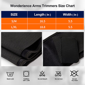 Bracelets <span class=keywords><strong>de</strong></span> sudation noirs ajustables pour sauna, amincissants, <span class=keywords><strong>de</strong></span> <span class=keywords><strong>compression</strong></span>, pour brûler les graisses, pour femmes - Product Image 6