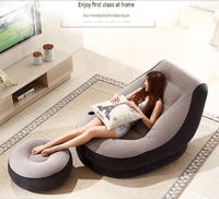 Canapé gonflable pliable pour la maison, mobilier floqué confortable, canapé/infautable gonflable d'extérieur pour salons d'hôtel