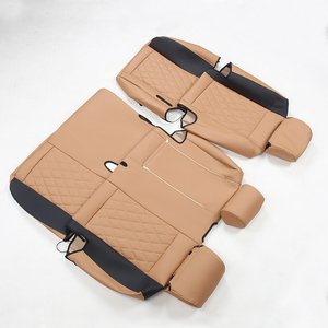 Fundas de Asiento de Coche Duraderas de Venta Caliente Personalizadas de Fábrica GANE, Color <span class=keywords><strong>Interior</strong></span> Negro + Marrón Claro, Aspecto Elegante, Aptas para Modelos Toyota - Product Image 3