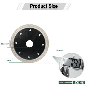 X Mesh Turbo <strong>Segment</strong> Tile Porcelain Ceramic <strong>Cutting</strong> Disc Disk Diamond Saw <strong>Blade</strong> for Ceramic Tile - Product Image 2