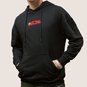 Vente en gros de sweat à capuche pour hommes 100% polyester 2025 imprimé à manches longues, sweat à capuche en coton mélangé imprimé surdimensionné pour hommes - Product Image 4